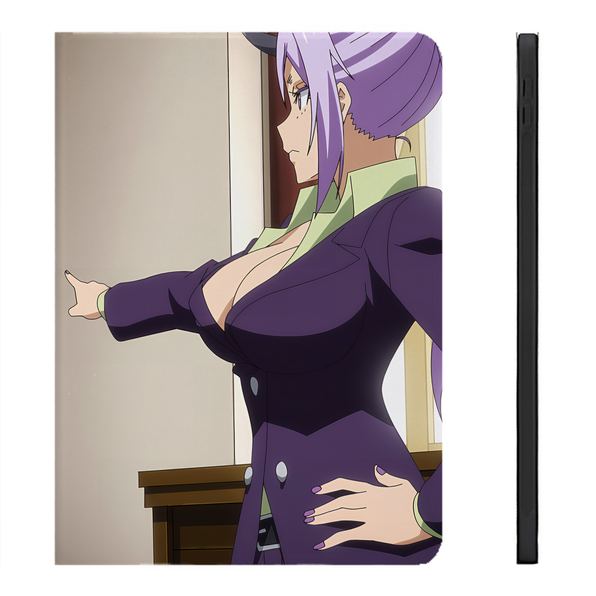 （画像用） 転スラ Regarding Reincarnated to Slime IPadケース ペンホルダー付き ブックスタイルデザイン